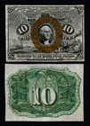 2nd Issue 10c Specimen Set Front   Reverse Beautiful Unc Fractional Currency 