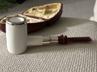Silver Spigot Smooth Poker Pipe New Block Meerschaum Handmade W  Case 1951