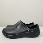 Anywear Medical Nurse Slip On Shoes Clogs Lightweight Black Women s Size 9