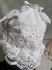 Vintage Lace Baby Or Doll Bonnet Cap Hat Christening Lot Of 4  5