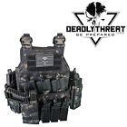 Urban Assault Ghost Camo Tactical Vest Plate Carrier With Level Iii Armor Plates