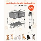 Uimoso Elevated Collapsible Dog Bath Tub For Small To Medium Pets And Cats