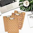 8 Pack Cute Clipboards With Low Profile Clips  Wooden Clip Boards 8 5x11