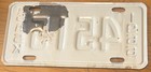 1966 Saskatchewan Motorcycle License Plate 4515 Canada Nice Original Paint