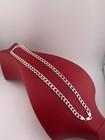 925 Sterling Silver Flat Miami Curb Cuban Link Chain Necklace 22    Inch 7 5mm