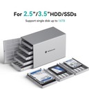 Yottamaster 5 Bay Usb3 0 External Hard Drive Enclosure For 2 5 3 5  Sata Hdd Ssd