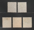 1877-79 Sweden Regular Issue  Used  Scott   29   35  5 Different  Short Set