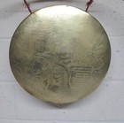 Chinese Gong - 14 5in Vintage - Beautiful   See Video 