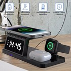 4in1 Fast Wireless Charger Station Dock For Apple Watch Iphone 16 15 14 Pro Max