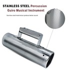 Guiro Stainless Steel Guiro Instrument 8  3  Latin Percussion Instrument With   