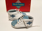 Hush Puppies Vintage  Kids Toddlers White blue  Sz 4m