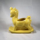 Royal Haeger Rocking Horse Planter Yellow Vintage Usa Figurine  323 6x6 Mcm