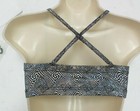 Capezio Bandeau Top W  Adjustable Straps Foil Chessboard Print Girls Large