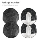 4pcs 30-32   Waterproof Tire Covers Wheel tyre Rv Trailer Camper Sun Protector  