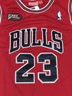 Michael Jordan Signed Chicago Bulls  23 Red Jersey Nba Finals Patch