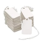  500pcs Small Price Tags With String Attached  1 8 X 1 1 8  X 1  White1-500pcs