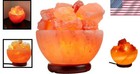 Handcrafted Himalayan Salt Lamp With Natural Chunks - Dimmable   Elegant Design
