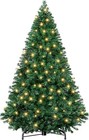 Christmas Tree Green Artificial Pre-lit Christmas Tree With Changing Led Lights