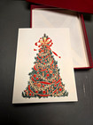 Authentic Cartier Christmas Card 24k Gold Embossed Holiday Card Envelope Vintage