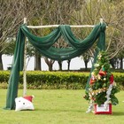 Sante Green Decorative Window Scarfs For Christmans  Voile Sheer Curtains Fle   