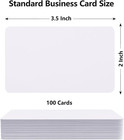Maxgear 100pcs Blank Business Cards  3 5  X 2  Kraft Paper Note Card  Thank You 