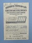 1880s Dog Merrick Sewing Thread Victorian Advertising Trade Card St Paul