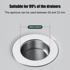 2x Bathroom Sink Stopper Hair Catcher Bathroom Pop Up Sink Strainer Drain Filter