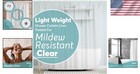 Lightweight 72  Shower Curtain Liner - Water Resistant With Magnetic Stabilizers