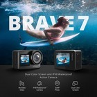 Brave 7 Action Camera Ipx8 Waterproof Native 4k 20mp Wifi Cam With Touch Screen