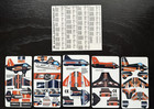 Fleer Nfl 3-d Aircraft Models Chicago Bears All Five Designs  6-10