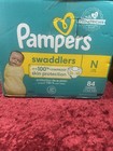 Pampers Swaddlers Diapers  Size Newborn  84 Count Unopened Box 