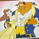 Vintage 90s Beauty   The Beast Single Standard Pillowcase Disney Euc Upcycle