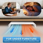 Beswel Sideways Air Vent Extender For 3   -6    Wide X 12   -22 3    Long  White