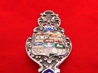Vintage Sterling Silver   Enamel Canada Small Souvenir Spoon Ns-2