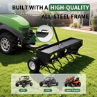 40  Tow Behind Plug Aerator With Universal Hitch  lawn Aerator Soil Penetrator
