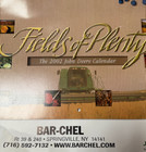 John Deere 2002 Calendar  fields Of Plenty  Old Stock