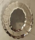 Jls Silver Co Silverplate Oval Bon Bon Dish Scalloped Edge