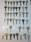 48 Misc  Key Lot Some Vintage Various Makers Steam Punk Brass  Steel Craft Locks