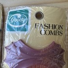 Vtg 1985 Goody Plastic Hair Side Fashion Combs Blue Pink Made In Usa New