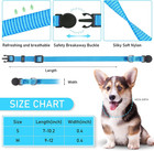 Gamuda Puppy Id Collars - Super Soft Nylon Whelping Set - Adjustable Breakaway L