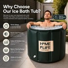 Portable Bath Tub For Adults - Large 88 Gal Foldable Soaking Bathtub For Hot    