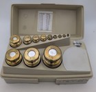 Vintage Ohaus Sto-a-weigh Brass Calibration Weight 12 Pcs Set