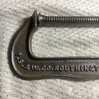 P s  w  Co  No  6 Steel Screw C Clamp Pat  July 1888 - Vintage