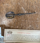 Coronation Silver Spoon Replica   Paragon King Edward And Queen Elizabeth Plate