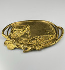 Antique Art Nouveau Gilt Bronze Card Tray  Vide Poche  Circa 1920 