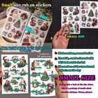 Rub On Transfers Stickers 2 Sheets For Crafts Cloth Glass Multiple Colors 