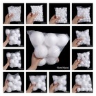 Bag Of Styrofoam Balls  School Christmas Arts   Crafts Smooth Polystyrene
