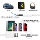 Iphone 7 8 X Xr 11 12 13 Pro Max 8 Pin To 3 5mm Aux Audio Car Adapter Cord Lot