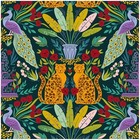  Tropical Leopard Wallpaper Peel And Stick 17 3  X 118  Green brown purple