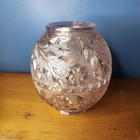 Rare Fireball Fairy Lamp Lot Of 2 Westmoreland Purple   Pink Iridescent 